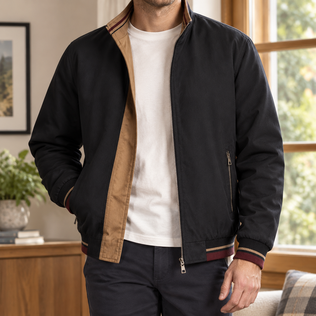 Ilario Reversible Jacket - Black