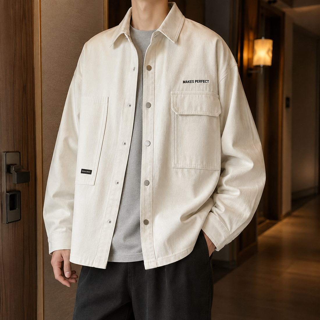Halvard Utility Jacket - Apricot