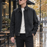Eldric-Jude Buckle Collar Jacket - Black