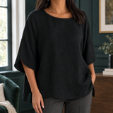 Manon-Eve Relaxed Top - Black