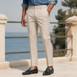 Zachary Pinstripe Pants - Sabbia