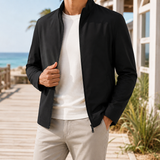 Rocco-Lane Stand Collar Jacket - Black