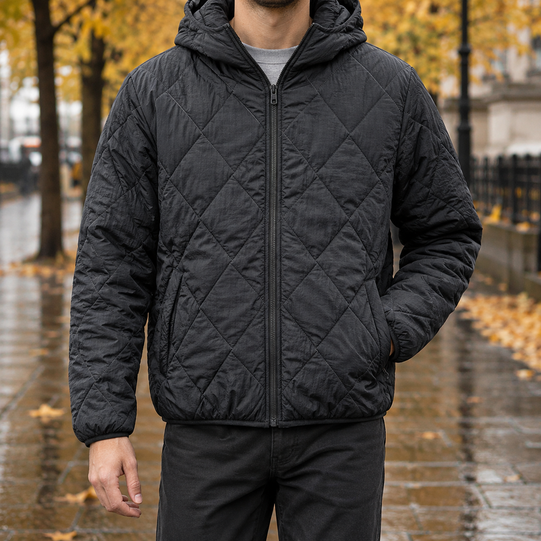 Tancred-Grant Quilted Jacket - Black