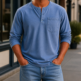 Nolan Henley Shirt - Blue