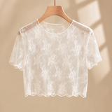 Carlotta Lace Top - White