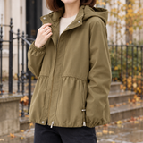 Tallulah-Elise Hooded Jacket - Khaki
