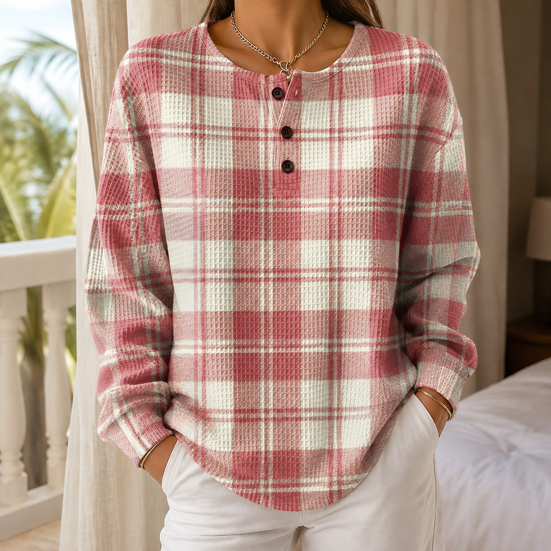 Amalia-June Plaid Sweater - Multicolor
