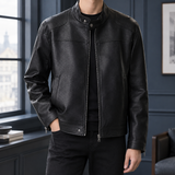 Anthony Stand Collar Jacket - Black
