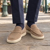 Olivieri Suede Loafers - Khaki