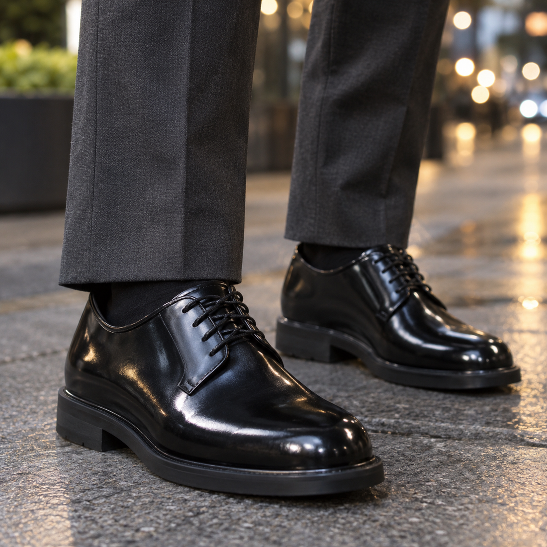 Ridolfi Patent Derby Shoes - Bright Black