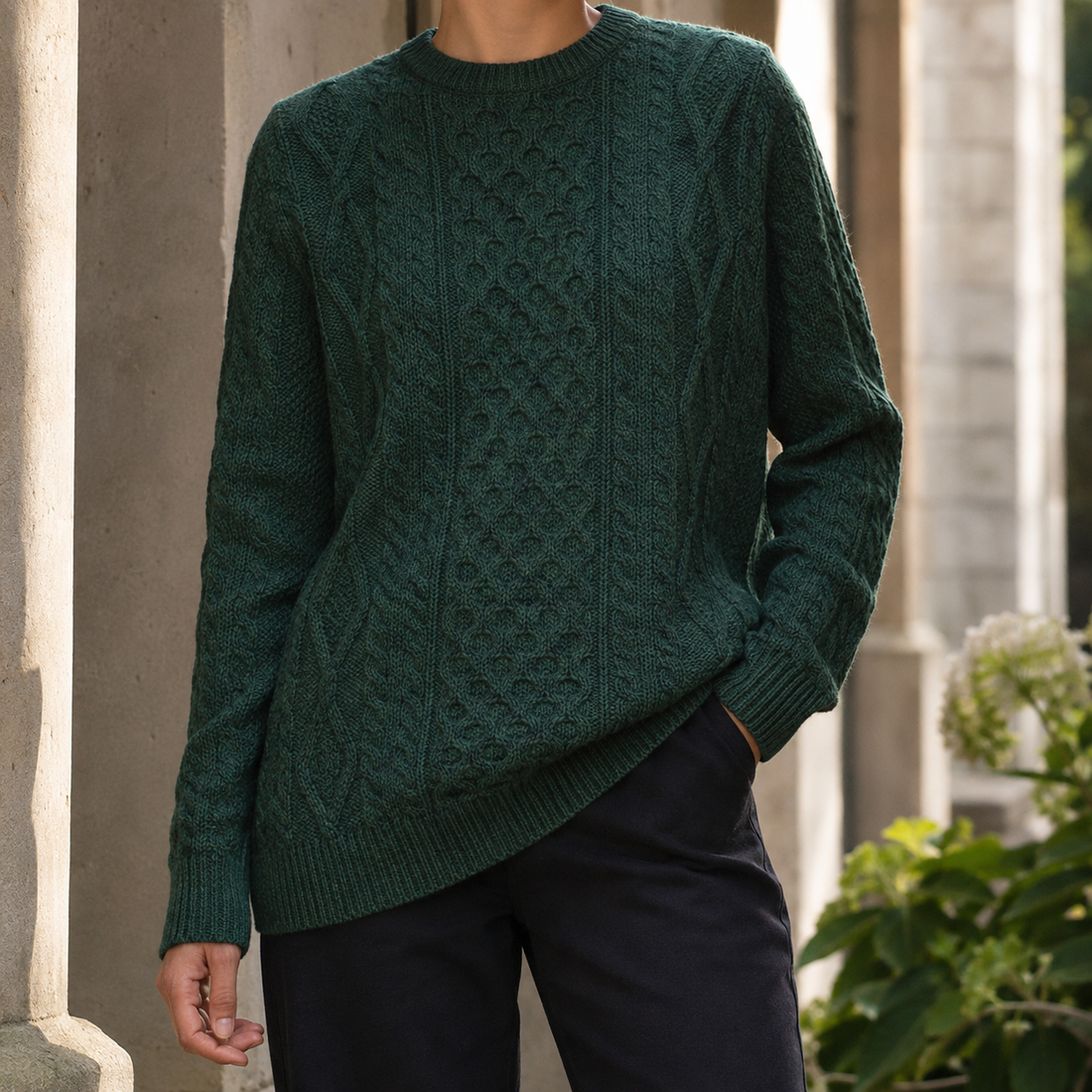Romy Wool Sweater - Moss Green