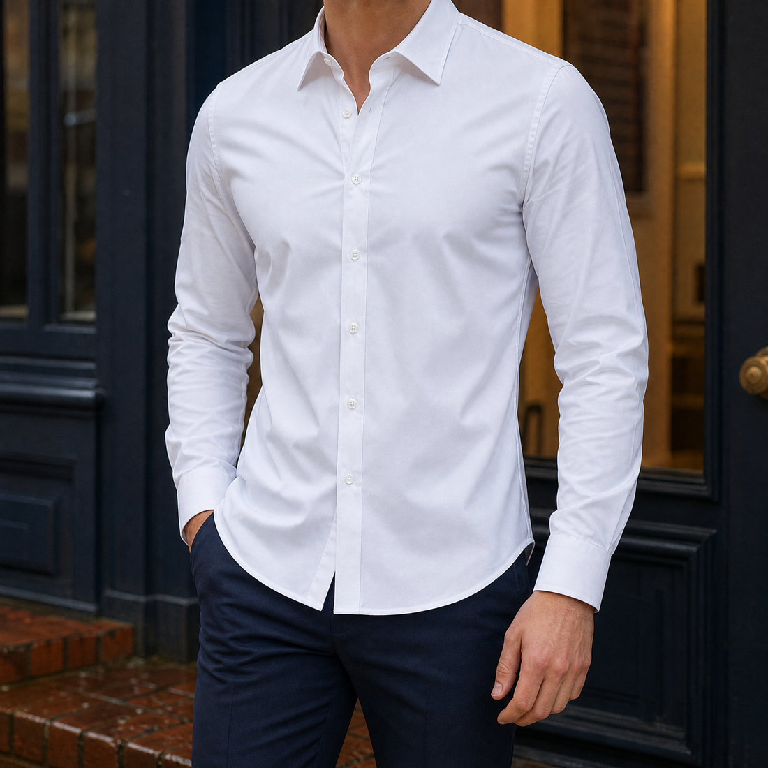 Renard-Hayes Slim Shirt - White