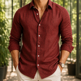 Reuben Linen Shirt - Red