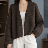 Bianca-Mae V-Neck Cardigan - Brown