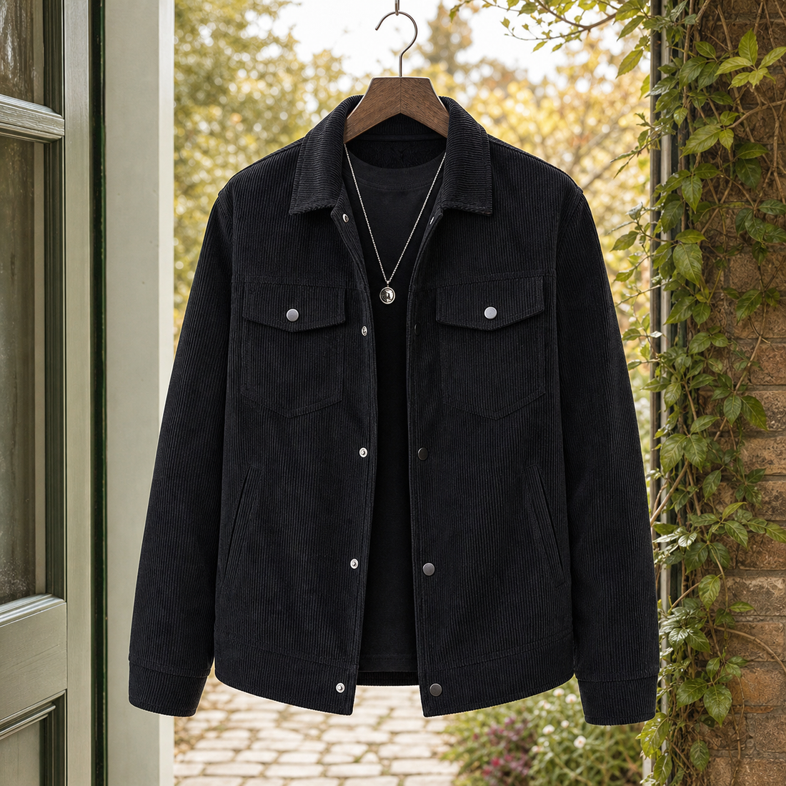 Bastien-Ellis Corduroy Jacket - Black