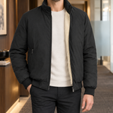 Oberon-Grant Stand Collar Jacket - Black