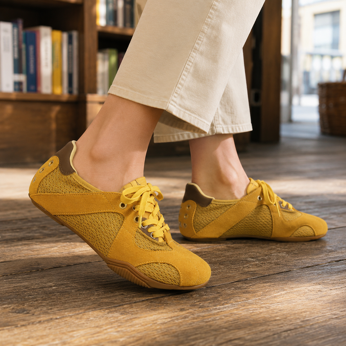 Albarelli Suede Sneakers - Yellow