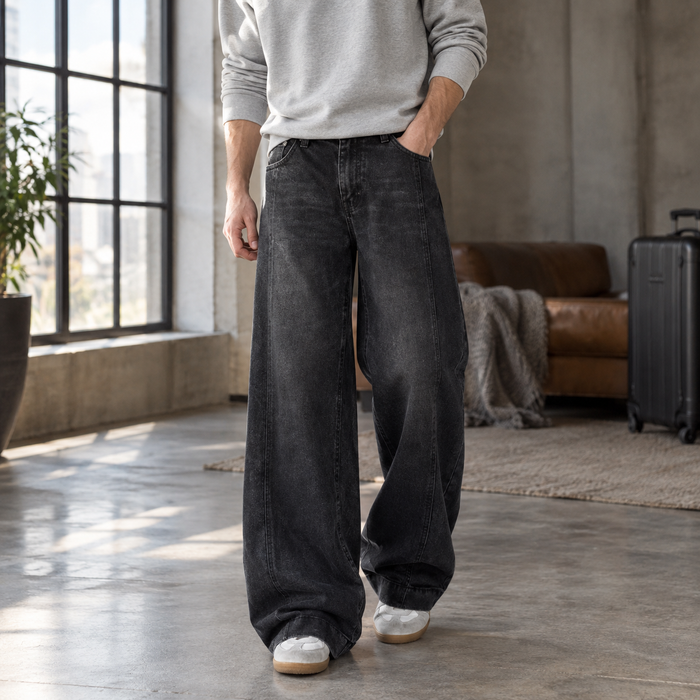 Jules-Rhys Wide Leg Jeans