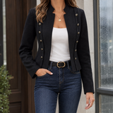 Magdalena-Elise Military Jacket - Black