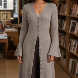 Rosalie-Eve Ribbed Cardigan - Taupe