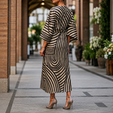 Sofia Batwing Midi Dress - Lead Alternate View