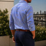 Wyatt Striped Shirt - Lead Alternate View