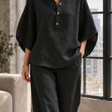 Iris-June Relaxed Pants Set - Lead Product Detail