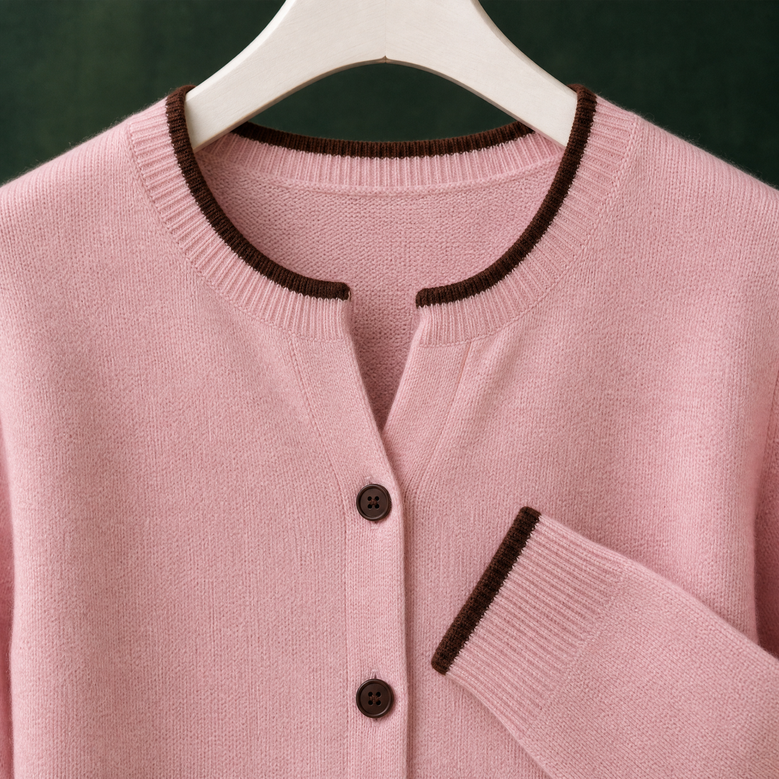 Michelle-June Contrast Cardigan - Lead Product Detail