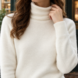 Maya-Sage Cashmere Turtleneck - Lead Product Detail