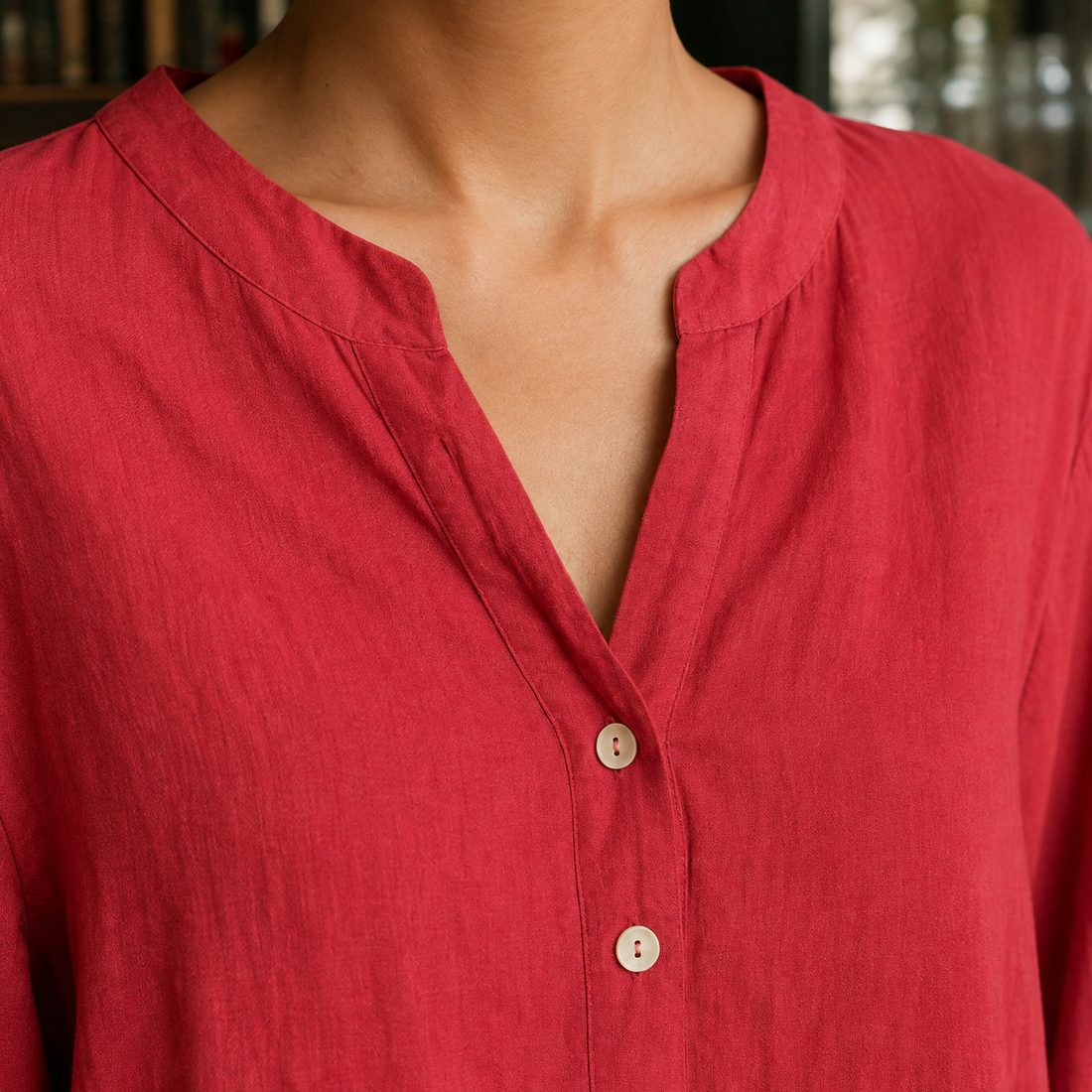 Georgina-Skye V Neck Blouse - Lead Product Detail