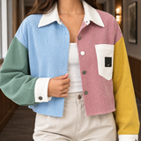 Natalie Colorblock Jacket - Lead Product Detail
