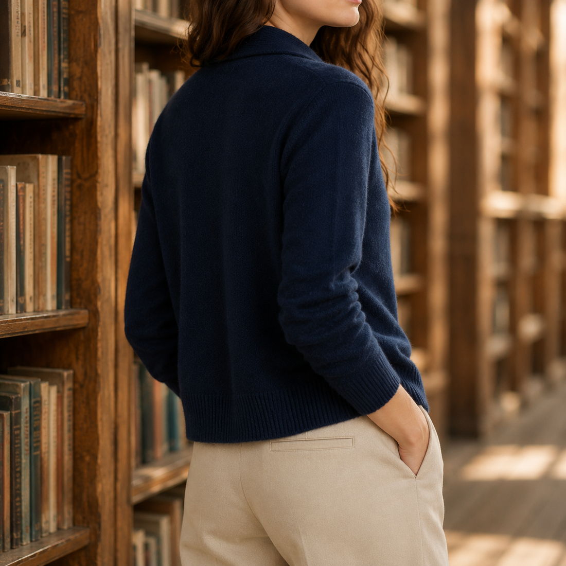 Estelle Cashmere Sweater - Lead Alternate View