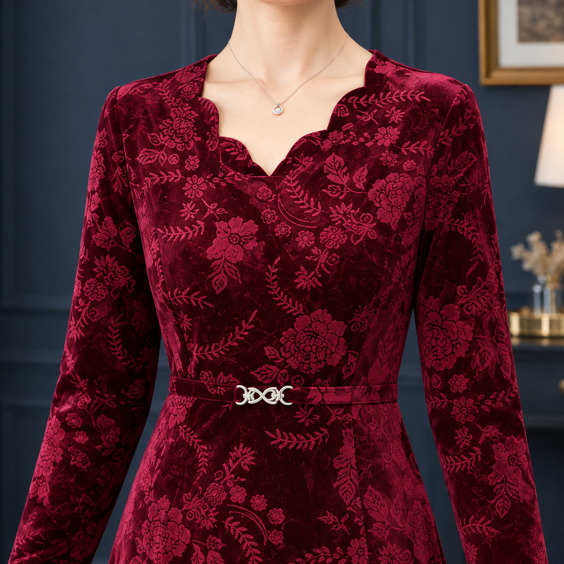 Odalys-Marie Floral Midi Dress - Lead Product Detail