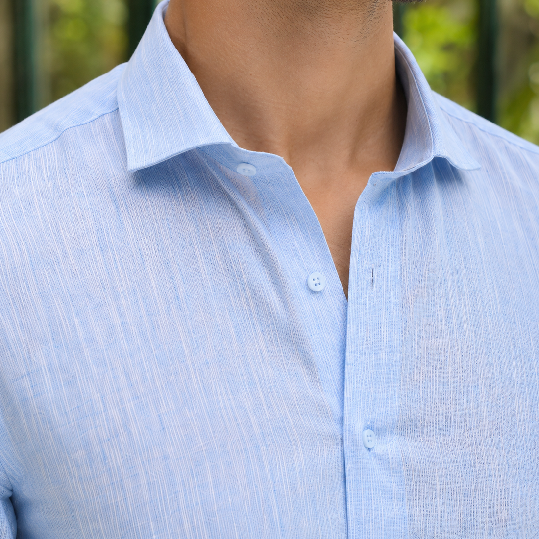 Soren Linen Shirt - Lead Product Detail