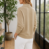 Theodora Shawl Collar Sweater - Lead Alternate View