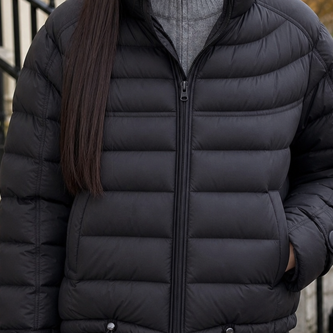 Geraldine-Mae Puffer Jacket - Lead Product Detail