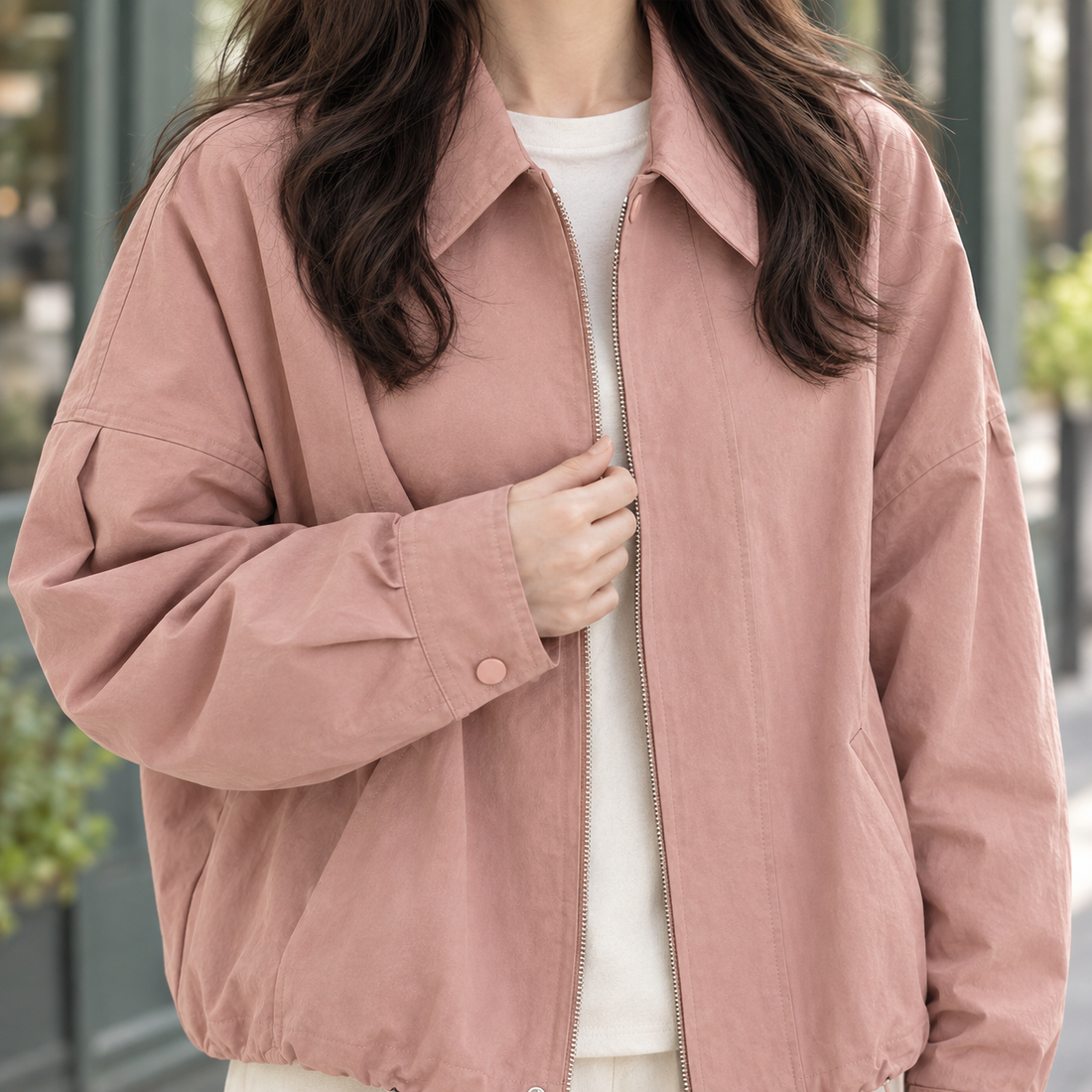 Godiva Drawstring Jacket - Lead Product Detail