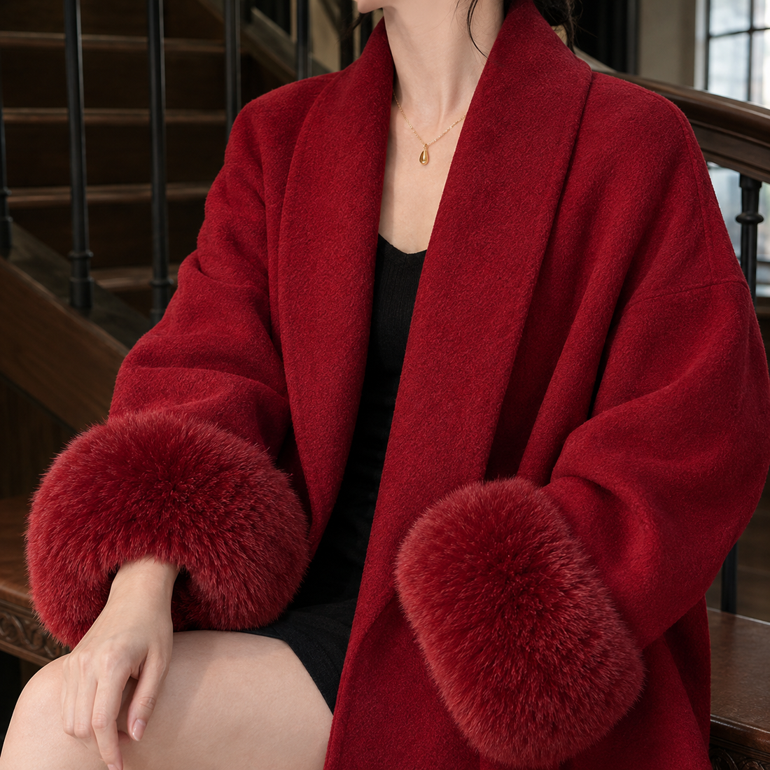 Eugenie Cashmere Coat - Lead Product Detail