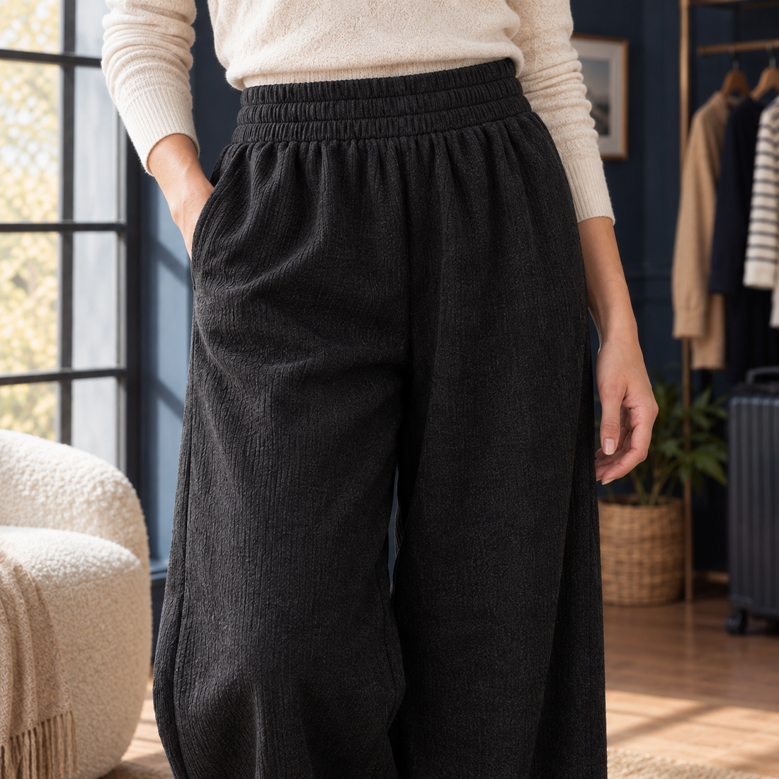 Kelsey Wide Leg Pants - Lead Product Detail