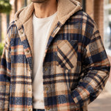 Fabian-Wren Hooded Plaid Jacket - Lead Product Detail