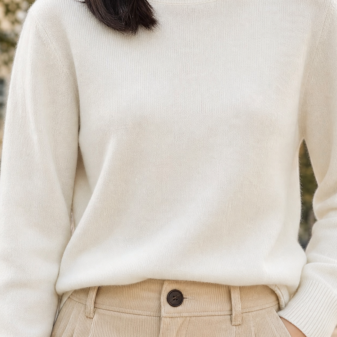 Alexandra-Pearl Crew Neck Sweater - Lead Product Detail