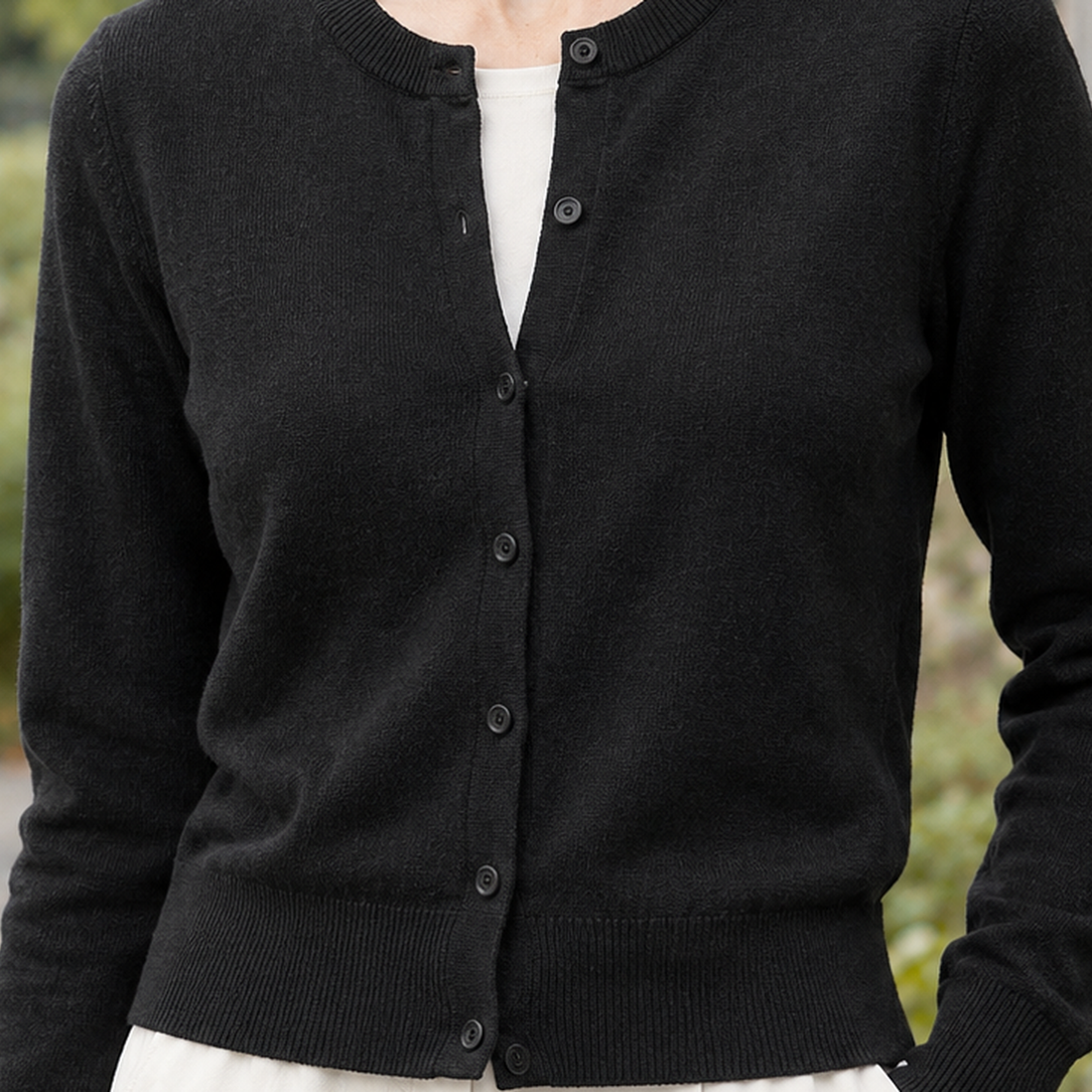 Michelle-Mae Merino Wool Cardigan - Lead Product Detail