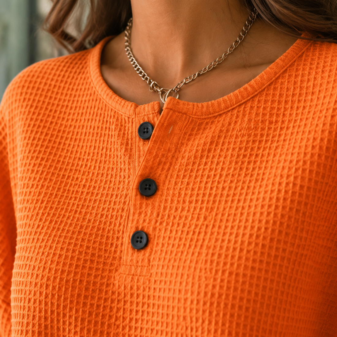 Annabel-Louise Waffle Sweater - Lead Product Detail
