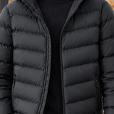 Sebastien-Ellis Hooded Puffer Jacket - Lead Product Detail
