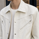 Callum-Grant Biker Jacket - Lead Product Detail