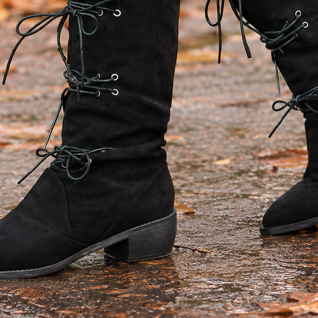 Lavagna-Lucca Lace Up Boots - Lead Product Detail