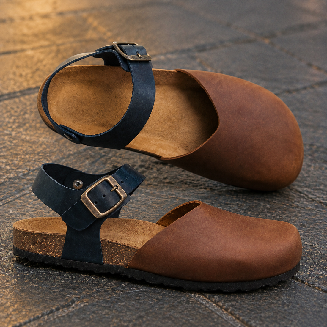Alfieri Closed-Toe Sandals - Lead Product Detail