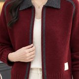 Joy-Belle Zip Sweater - Lead Product Detail