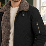 Tobias-Dean Fleece Bomber Jacket - Lead Product Detail