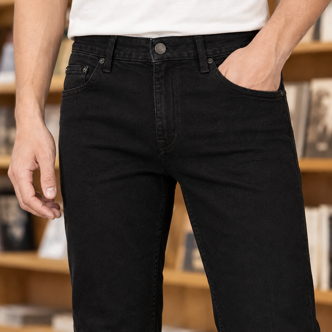 Marcus-Grey Flared Jeans - Lead Product Detail